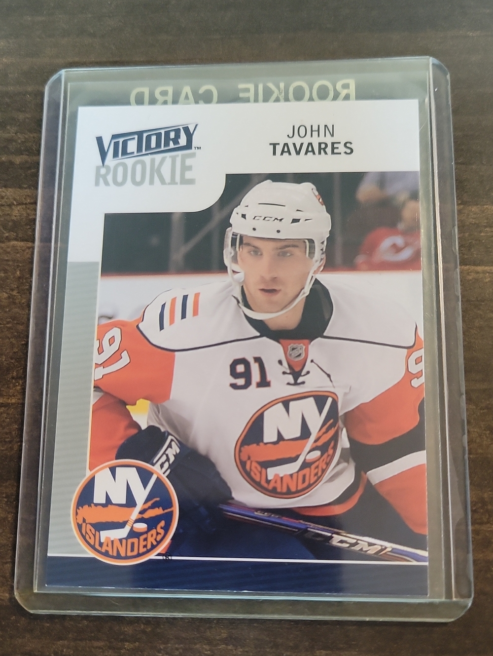 John Tavares Victory Rookie NY Islanders Hockey Trading Card - White & Orange